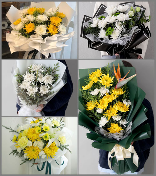 湖北黄冈市黄梅县刘佐乡胡营村白事花束代送